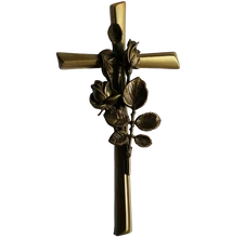 Kereszt rózsa relief 3732