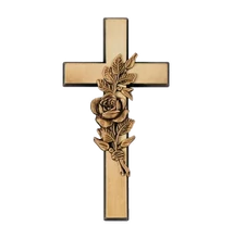 Kereszt rózsa relief 2412