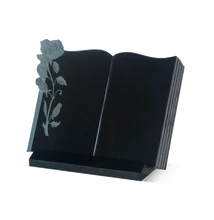 Plakett könyv rózsával PS02-03