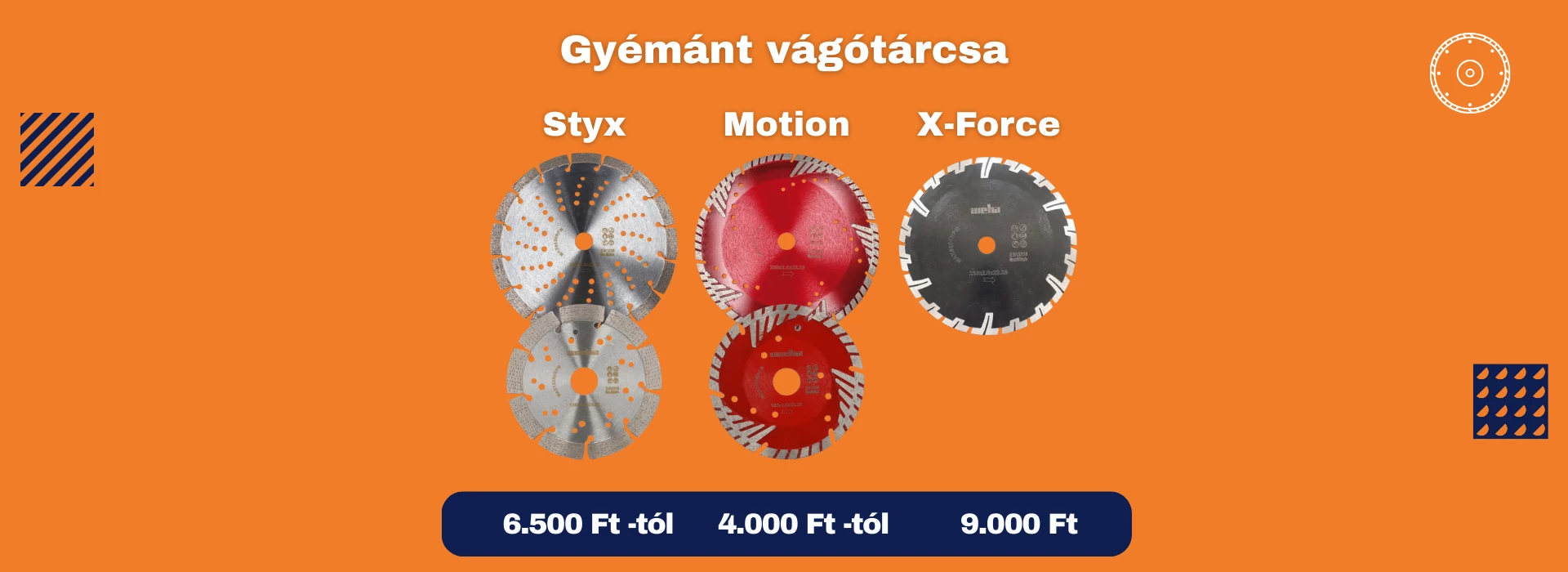 Univerzális vágótárcsák